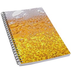 Liquid Bubble Drink Beer With Foam Texture 5 5  X 8 5  Notebook by Cemarart