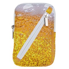 Liquid Bubble Drink Beer With Foam Texture Belt Pouch Bag (small) by Cemarart