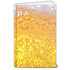 Liquid Bubble Drink Beer With Foam Texture 8  X 10  Hardcover Notebook by Cemarart