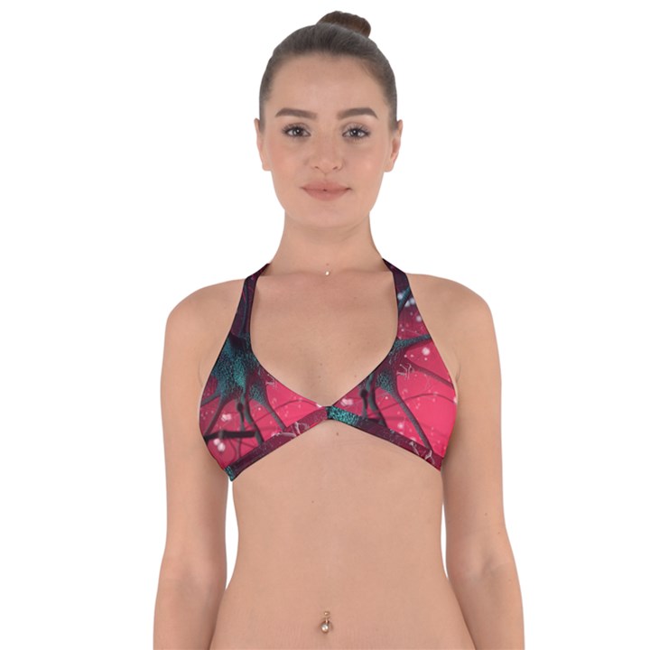 Coronavirus Corona Virus Halter Neck Bikini Top