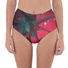 Coronavirus Corona Virus Reversible High-waist Bikini Bottoms by Cemarart