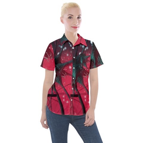 Coronavirus Corona Virus Women s Short Sleeve Pocket Shirt by Cemarart