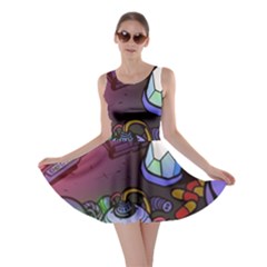 Graffiti Corazones Kingdom Saga Super Skater Dress by Cemarart