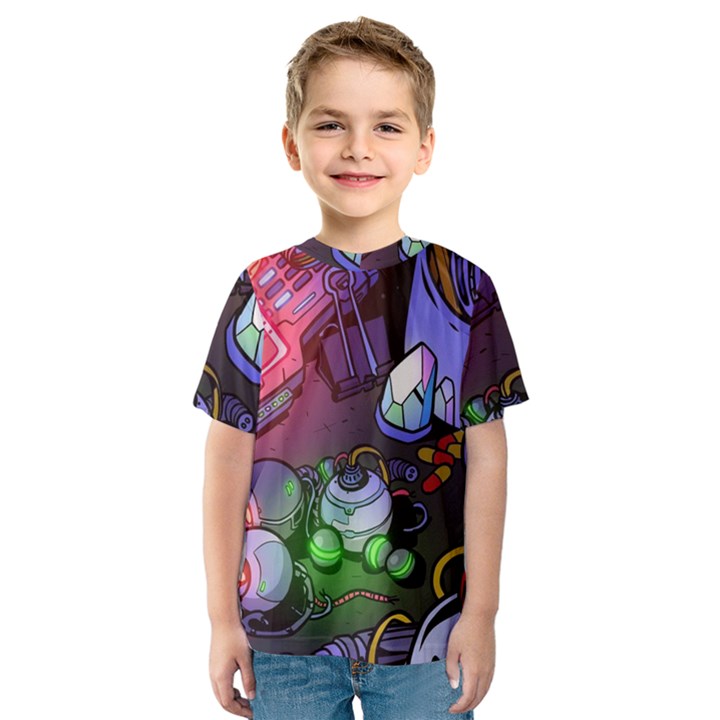 Graffiti Corazones Kingdom Saga Super Kids  Sport Mesh T-Shirt