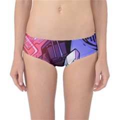 Graffiti Corazones Kingdom Saga Super Classic Bikini Bottoms by Cemarart