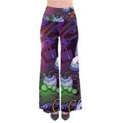 Graffiti Corazones Kingdom Saga Super So Vintage Palazzo Pants by Cemarart