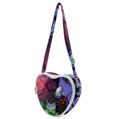 Graffiti Corazones Kingdom Saga Super Heart Shoulder Bag by Cemarart