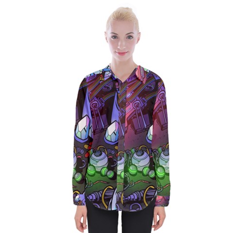 Graffiti Corazones Kingdom Saga Super Womens Long Sleeve Shirt by Cemarart