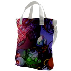 Graffiti Corazones Kingdom Saga Super Canvas Messenger Bag by Cemarart