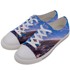 Earth Blue Galaxy Sky Space Men s Low Top Canvas Sneakers by Cemarart