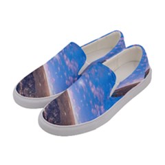 Earth Blue Galaxy Sky Space Women s Canvas Slip Ons by Cemarart