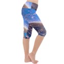 Earth Blue Galaxy Sky Space Lightweight Velour Cropped Yoga Leggings View3