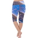 Earth Blue Galaxy Sky Space Lightweight Velour Cropped Yoga Leggings View4