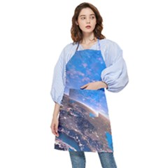 Earth Blue Galaxy Sky Space Pocket Apron by Cemarart