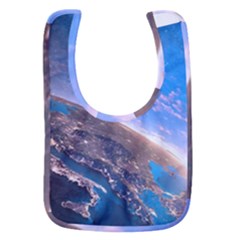 Earth Blue Galaxy Sky Space Baby Bib by Cemarart