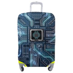 Circuit Board Motherboard Luggage Cover (medium) by Cemarart