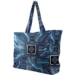 Circuit Board Motherboard Simple Shoulder Bag by Cemarart