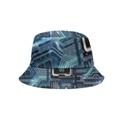 Circuit Board Motherboard Bucket Hat (kids) by Cemarart