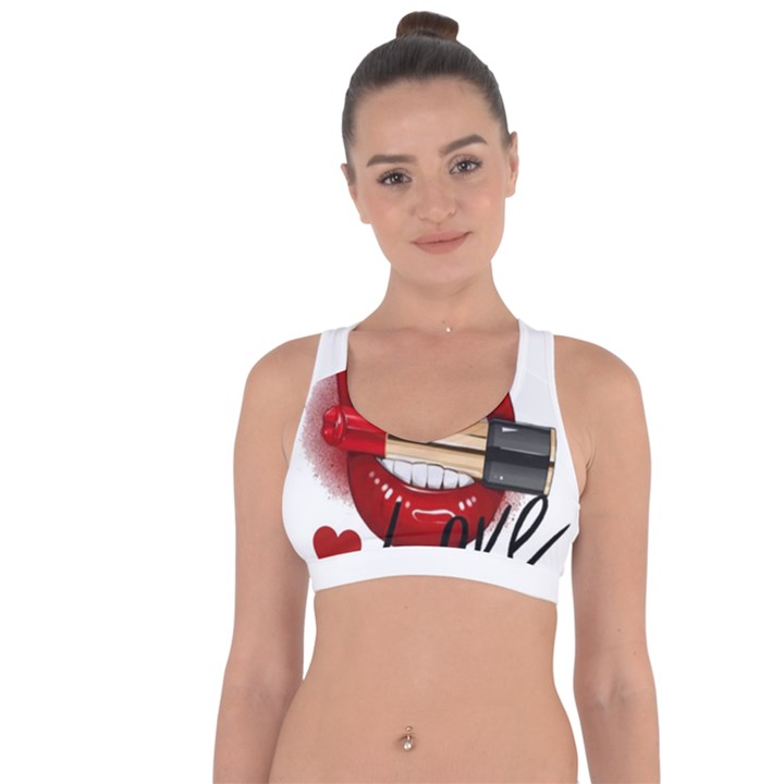 Adobe Express 20220717 1721280 9235749027681339 Fashion-printed-clothing-accessories (1) Cross String Back Sports Bra