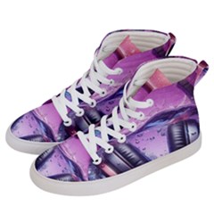 Headphones Sound Audio Music Radio Women s Hi-top Skate Sneakers by Hannah976