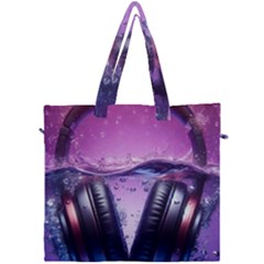 Headphones Sound Audio Music Radio Canvas Travel Bag by Hannah976