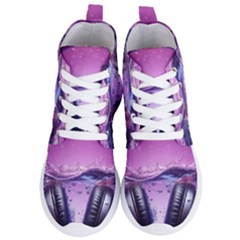 Headphones Sound Audio Music Radio Women s Lightweight High Top Sneakers by Hannah976