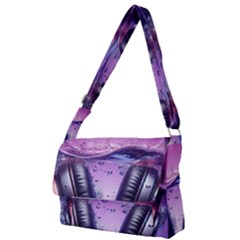 Headphones Sound Audio Music Radio Full Print Messenger Bag (s) by Hannah976