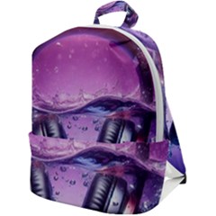 Headphones Sound Audio Music Radio Zip Up Backpack by Hannah976