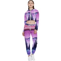 Headphones Sound Audio Music Radio Cropped Zip Up Lounge Set by Hannah976