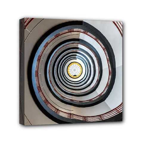 Spiral Staircase Stairs Stairwell Mini Canvas 6  X 6  (stretched) by Hannah976