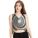 Spiral Staircase Stairs Stairwell V-Neck Cropped Tank Top View1