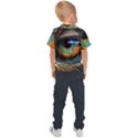 Eye Bird Feathers Vibrant Kids  Sports T-Shirt View2