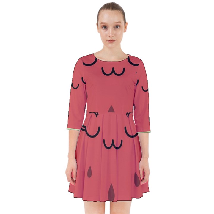 Watermelon Lock Love Smock Dress