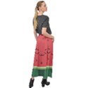 Watermelon Lock Love Velour Split Maxi Skirt View2