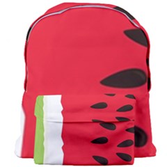 Watermelon Black Green Melon Red Giant Full Print Backpack by Cemarart