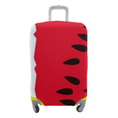 Watermelon Black Green Melon Red Luggage Cover (small) by Cemarart