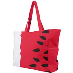 Watermelon Black Green Melon Red Simple Shoulder Bag by Cemarart