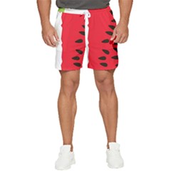 Watermelon Black Green Melon Red Men s Runner Shorts by Cemarart