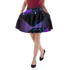 3d Love Ludo Game A-line Pocket Skirt by Cemarart