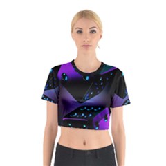 3d Love Ludo Game Cotton Crop Top by Cemarart