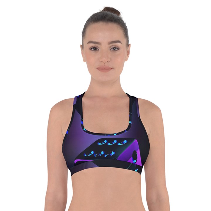 3d Love Ludo Game Cross Back Sports Bra