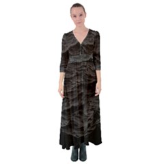 Black Sea Minimalist Dark Aesthetics Vaporwave Button Up Maxi Dress by Cemarart