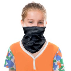 Black Sea Minimalist Dark Aesthetics Vaporwave Face Covering Bandana (kids) by Cemarart