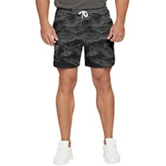 Black Sea Minimalist Dark Aesthetics Vaporwave Men s Runner Shorts by Cemarart