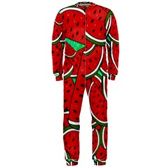 Summer Watermelon Fruit Onepiece Jumpsuit (men) by Cemarart