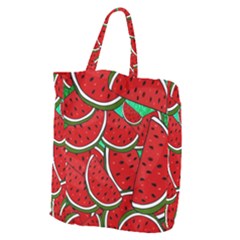 Summer Watermelon Fruit Giant Grocery Tote by Cemarart