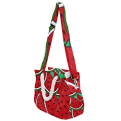 Summer Watermelon Fruit Rope Handles Shoulder Strap Bag by Cemarart