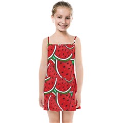 Summer Watermelon Fruit Kids  Summer Sun Dress by Cemarart