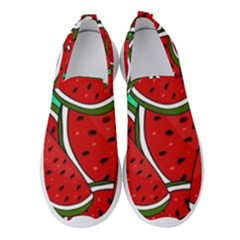 Summer Watermelon Fruit Women s Slip On Sneakers by Cemarart