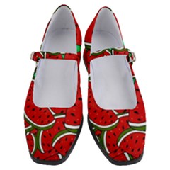 Summer Watermelon Fruit Women s Mary Jane Shoes by Cemarart